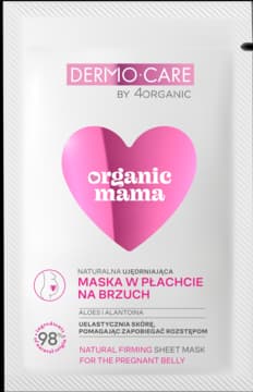 Organic Mama maska w płachcie na brzuch, nawilżająco-ujędrniająca