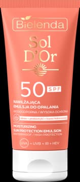 Sol D'Or emulsja do opalania, nawilżająca, SPF 50, wodoodporna