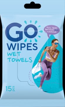 Wet Towels chusteczki nawilżane, odświeżające dla aktywnego trybu życia