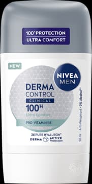 Derma Control Clinical antyperspirant w sztyfcie, dla mężczyzn, 100h, Ultra Comfort