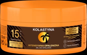 Intensywna Opalenizna żel do opalania, SPF 15, wodoodporny