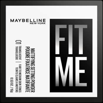 Fit Me puder do twarzy, sypki, matujący, nr 01 Translucent