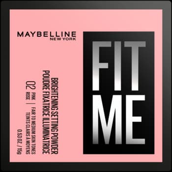 Fit Me puder do twarzy, sypki, matujący, nr 02 Pink Rose