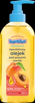 Rodzina olejek pod prysznic, hiperdelikatny, Morela