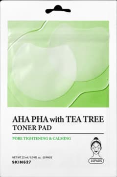 AHA PHA & Tea Tree płatki do twarzy, tonizujące, odświeżające