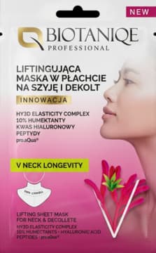 Professional maska w płachcie na szyję i dekolt, liftingująca
