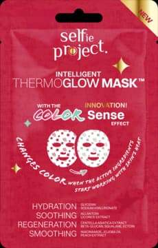 Intelligent Thermoglow maska w płachcie, reagująca na ciepło skóry