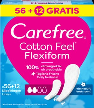 Cotton Feel Flexiform wkładki higieniczne, świeży zapach