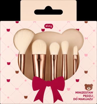 zestaw pędzli do makijażu, mini, 6 elementów