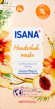 maska do rąk w rękawiczce z olejem z Pestek Brzoskwini i Hibiskusem