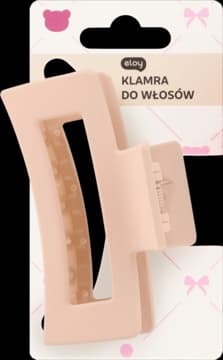 klamra do włosów, Okienko, Beżowa