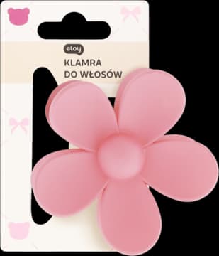 klamra do włosów, Stokrotka, Jasnoróżowa