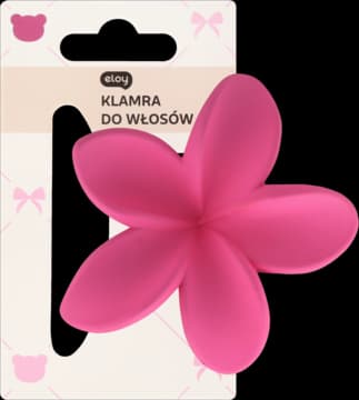 klamra do włosów, Kwiat Hawajski, Ciemnoróżowa