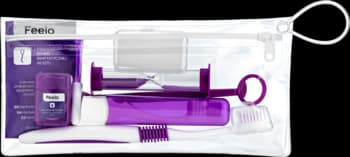 Ortho zestaw akcesoriów ortodontycznych w kosmetyczce, Fioletowy