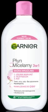 Skin Naturals płyn micelarny, 3w1, dla skóry wrażliwej