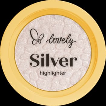 Silver rozświetlacz do twarzy o chłodnym odcieniu