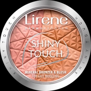 Shiny Touch bronzer-róż do twarzy, mineralny, modelujący owal twarzy