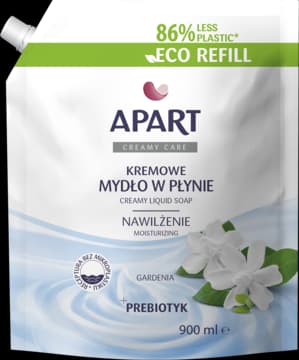 Creamy Care mydło w płynie, kremowe, nawilżające, Gardenia, zapas