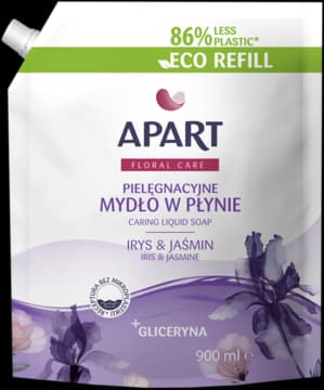 Floral Care mydło w płynie, pielęgnacyjne, Irys i Jaśmin, zapas