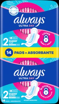 Ultra Day podpaski higieniczne, ze skrzydełkami, Super