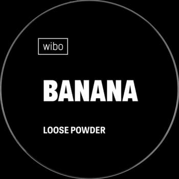 Banana puder do twarzy, sypki, ultralekii, Półtransparentny