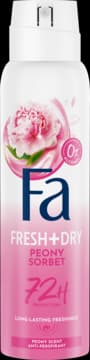 Fresh+Dry antyperspirant w sprayu, dla kobiet, 48h, Sorbet z piwonii