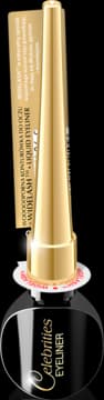 Celebrities eyeliner w płynie, wodoodporny, Czarny