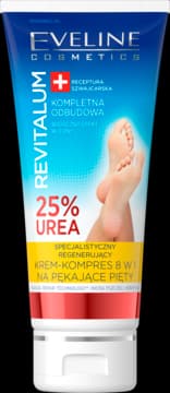 Revitalum krem-kompres do stóp, specjalistyczny, regenerujący, 8w1, na pękające pięty, 25% Urea