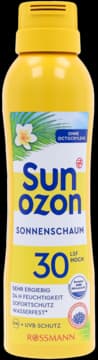 pianka przeciwsłoneczna, wodoodporna, UVA+UVB, SPF 30