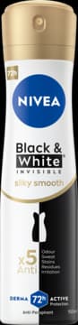 Black & White Invisible antyperspirant w sprayu, dla kobiet, 72h, Silky Smooth