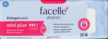 Diskret wkładki higieniczne, Mini Plus