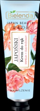 Japan Beauty krem do rąk, nawilżający, Kamelia + Olej Ryżowy