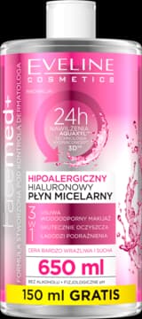 Facemed+ płyn micelarny, hipoalergiczny, hialuronowy, 3w1