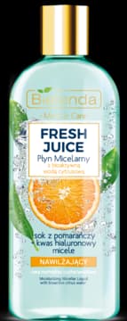 Fresh Juice płyn micelarny, z bioaktywną wodą cytrusową, nawilżający