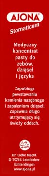 Stomaticum medyczny koncentrat pasty do zębów, dziąseł i języka