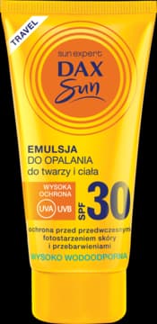 Travel emulsja do opalania, wysoko wodoodporna, SPF 30