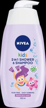Kids żel do mycia ciała i włosów dla dzieci, 2w1, Sparkle Berry