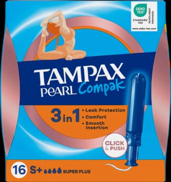 Pearl Compak tampony higieniczne z aplikatorem, Super Plus