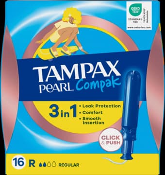 Pearl Compak tampony higieniczne z aplikatorem, Regular