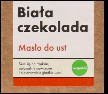 Biała Czekolada masło do ust, nawilżające