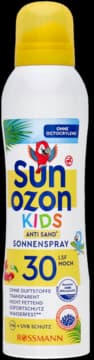 Kids spray przeciwsłoneczny dla dzieci, wodoodporny, UVA+UVB, SPF 30