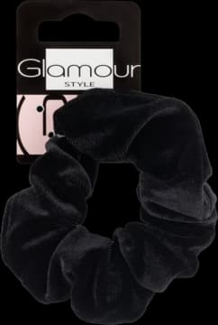 Style gumka do włosów, typu scrunchie, Czarna