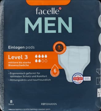 Men wkładki higieniczne, Level 3