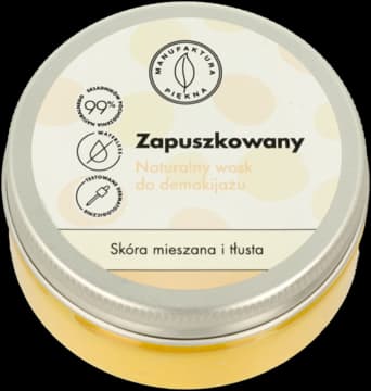 Zapuszkowany wosk do demakijażu, naturalny, skóra mieszana i tłusta