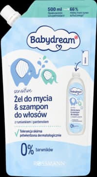 Sensitive żel do mycia i szampon do włosów, zapas