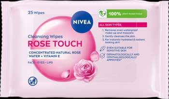 Rose Touch chusteczki do demakijażu, micelarne, biodegradowalne, Organiczna Woda Różana