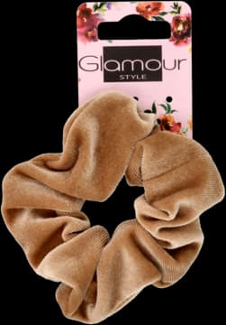 Style gumka do włosów, typu scrunchie, Beż