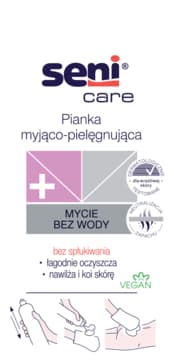Care pianka do mycia ciała, pielęgnująca, mycie bez wody