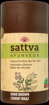 Ayurveda farba do włosów, naturalna, ziołowa, Ciemny Brąz
