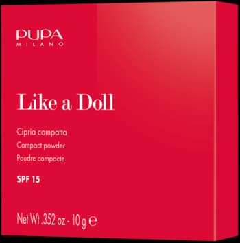 Like a Doll puder do twarzy, matujący, SPF 15, nr 04 Warm Beige